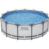 Bestway Piscina solo struttura da 396x122 cm - grigio chiaro