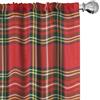 ABAKUHAUS Plaid Tenda a Pannello Set di 2, Irish Culturale Classica, Trattamento della Finestra per Stanza e Camera da Letto, 2 pezzi 75 cm x 225 cm, Rosso Multicolore