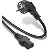 InLine 22348 Cavo Alimentazione, Spina Schuko CEE-7/7 90° a Presa IEC-320-C15, 5 M, Nero