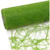 Deko AS GmbH SIZOWEB Tavolo Band - 25 Meter Rotolo + 100 Decorazione Cuori Gratis (20 cm di Larghezza, in Verde Mela)