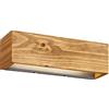 Trio Leuchten TRIO, Applique, Brad incl. 1 x LED,SMD,13,5 Watt,3000K,1500 Lm. Finitura: Legno naturale, color legno L:37,0cm, A:11,0cm, P:11,0cm Luce su e giù,Dimmerabile tramite interrutto,