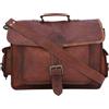 Originale Valigetta da uomo in vera pelle grande marrone borsa da ufficio per laptop a ...