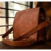 Originale Borsa valigetta borsa vintage in pelle messenger tracolla laptop marrone...