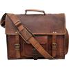 Originale Borsa a tracolla uomo nuova vera pelle vintage messenger laptop valigetta...