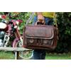 Originale Borsa a tracolla uomo nuova in pelle vintage ufficio laptop messenger valigetta