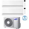 Samsung Climatizzatore Condizionatore Samsung WINDFREE PREMIÈRE Essential White Wifi Dual Split R32 Inverter 9000 + 9000 BTU con U.E. AJ050TXJ2KG/EU Classe A+++/A++ NOVITÁ 2026