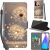 PHINIENLAND Cover per Xiaomi Redmi Note 8T Case PU Pelle Custodia [Kickstand] [Chiusura magnetica] [Slot per Schede], Portafoglio Flip Custodia per Redmi Note 8T,Dente di leone