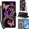 PHINIENLAND Cover per Oppo A53 4G / A53s 4G / A32 4G / A33 4G Case PU Pelle Custodia [Kickstand] [Chiusura magnetica] [Slot per Schede], Portafoglio Flip Custodia per Oppo A53,Farfalla dorata