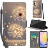 PHINIENLAND Cover per Samsung Galaxy A25 5G Case PU Pelle Custodia [Kickstand] [Chiusura magnetica] [Slot per Schede], Portafoglio Flip Custodia per Samsung A25 5G,Dente di leone