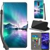 PHINIENLAND Cover per Huawei Mate 20 lite PU Pelle Custodia Flip Aurora