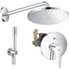 GROHE SET DOCCIA GROHE START CON SOFFIONE TONDO 310 MONO CROMATO