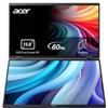 Acer PD163QBMIUUX Monitor Portable 15.6 IPS 60Hz Full HD 8ms Multimediale Hub USB HDMI/2*USB-C