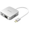 Orico XD-312 Docking Station USB-C To HDMI/VGA/USB3.0/Audio 15cm Silver