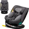 lionelo Bastiaan i-Size Seggiolino Auto Evolutivo 4-in-1 per bambini 0-12 Anni (40-150 cm) ISOFIX, 21 Regolazioni, Girevole 360° Protezione Laterale