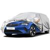 Kayme Telo Copriauto da Esterno, Compatibile con Opel Corsa (1993-2025), Copertura a 6 Starti per Impermeabile Anti UV Anti Vento Antipolvere, Telo Copri con Cerniera e in Cotone.