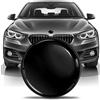SkinoEu Stemma tuning cofano anteriore baule 82 mm compatibile con BMW emblema 51147057794 Nero Black Lucido EN 28