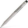 FABER-CASTELL - Penna a inchiostro Ecco Pigment, 0,5 mm, nera | Pennarello a punta fine con inchiostro resistente all'acqua e alla luce per linee e illustrazioni precise