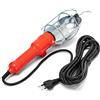 Velamp Lampada portatile da lavoro - Attacco lampadina E27 - 60W Max - Con gancio girevole - Cavo 10 metri - Spina piccola (10A)