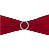 PATIKIL 14x5 Elastico Sedia Fasce Fiocchi, 10pz Elastico Sedia Fasce Fasce con Fibbia Cursore per Matrimonio Banchetto Decorazioni, Borgogna