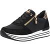 Remonte Rieker Donna D1316 Sneaker Low, Nero, 36 EU
