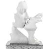 BONGELLI PREZIOSI Scultura Bacio Stilizzata 15x16cm Base Argento