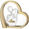 BONGELLI PREZIOSI Figura Coppia Cuore Love 14x14cm Oro