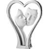 BONGELLI PREZIOSI Figura Coppia Cuore Alta Visi 18cm Argento