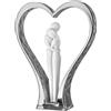 BONGELLI PREZIOSI Figura Coppia Cuore Alta 18cm Argento
