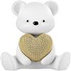 BONGELLI PREZIOSI Figura Orsetto 15cm Bianco Oro