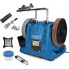 Scheppach Sistema di rettifica a umido TIGER5000S con kit Homekit, motore a induzione da 150 W, pietra abrasiva in corindone prezioso con diametro di 200 mm, dispositivo 40/60/70, con pasta