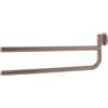 Inda Porta asciugamani doppio a snodo One bronzo L.37 cm