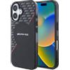 MERCEDES AMG CUSTODIA HARD COVER SILICON CARBON PATTERN MAGSAFE CASE BLACK-RED PER APPLE IPHONE 16 PLUS