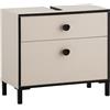 Schildmeyer Edda 159682 - Mobile sottolavabo, 65,1 x 33 x 59,1 cm, colore: Beige crema