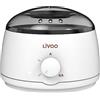 Livoo Feel Good Moments - Riscaldatore a cera, temperatura regolabile, compatibile con tutti i tipi di cera senza nastro, serbatoio rimovibile