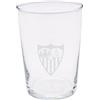 CYPBRANDS - Sevilla FC, Bicchiere da sidro, Vetro, Resistente, Lavabile in lavastoviglie e adatto al microonde, Capacità 500 ml, Prodotto ufficiale