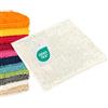 WohnDirect Tappeto bagno antiscivolo, microfibra a pelo lungo, 45x45 cm, Crema, assorbente e ad asciugatura rapida, lavabile in lavatrice 30 °C, OEKO-TEX Standard 100