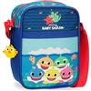 Baby Shark Happy Family Tracolla Azzurro 15x19x10 cms Poliestere