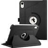 FINTIE Rotating Custodia per iPad Mini 7ª Gen 2024 (A17 Pro) / Mini 6ª Gen 2021 8,3 Pollici, Girevole 360 Gradi di Rotazione Cover Protettiva Case con Auto Sveglia/Sonno, Nero