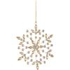 BIZZOTTO Pendaglio Addobbo di Natale Jexon Fiocco di Neve Oro 15cm