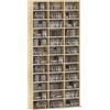 HOMCOM Organizzatore per CD e DVD, biblioteca scaffale archiviazione 1116 CD/528 DVD, 36 scomparti e ripiani regolabili, rovere | Aosom Italy