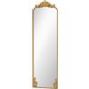 HOMCOM Specchio da Terra a Figura Intera Stile Barocco 50x160 cm Oro | Aosom Italy
