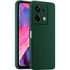HULLIN Custodia per Telefono in Silicone Colorato, Adatta per Redmi Note 13 Pro 5G / POCO X6 5G (6.67) - Verde scuro