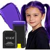 Sevich Gesso per capelli per ragazze viola, colore per capelli per bambini, 8 tonalità, asciugatura rapida e facile da pulire, perfetto per Halloween, festa dei bambini, cosplay e feste 21 g