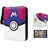 Pokemon Card 4x4 Album PU Zipper | Trading Card Collection Book Sleeves Protect