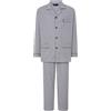 El Búho Nocturno Pigiama Uomo Lungo Cotone 100% - Popeline Set Classico Due Pezzi Giacca Maniche Lunghe Bottoni - Abbigliamento Notte Ospedale Leggero Autunno Estate Taglie Forti - Beige 2991, XXL