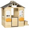 Outsunny Casetta per Bambini 3-7 Anni con 2 Finestre in Legno di Abete e PP