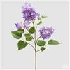 EDG Enzo De Gasperi Lillà Ramo con Foglie H 78 Cm Pianta Artificiale Colore Violet Mix