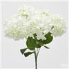 EDG Enzo De Gasperi Ortensia Bouquet x6 con Foglie H 50 Cm Pianta Artificiale Colore Bianco