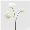 EDG Enzo De Gasperi Peonia Ramo x3 con H 67 Cm Pianta Artificiale Colore Avorio