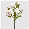 EDG Enzo De Gasperi Rosa Sonia Ramo x3 con Foglie e Bocciolo H 65 Cm Pianta Artificiale Rosa Chiaro